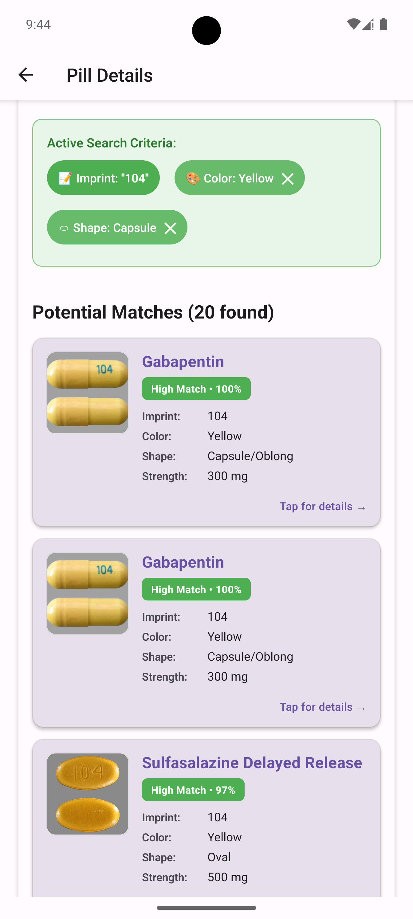 PillCheckr pill details